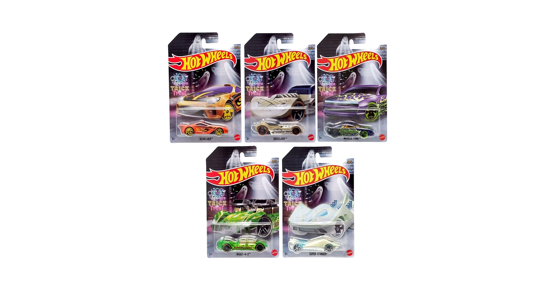 Amazon.com: Hot Wheels Mattel 2022 Halloween Die‑Cast 5